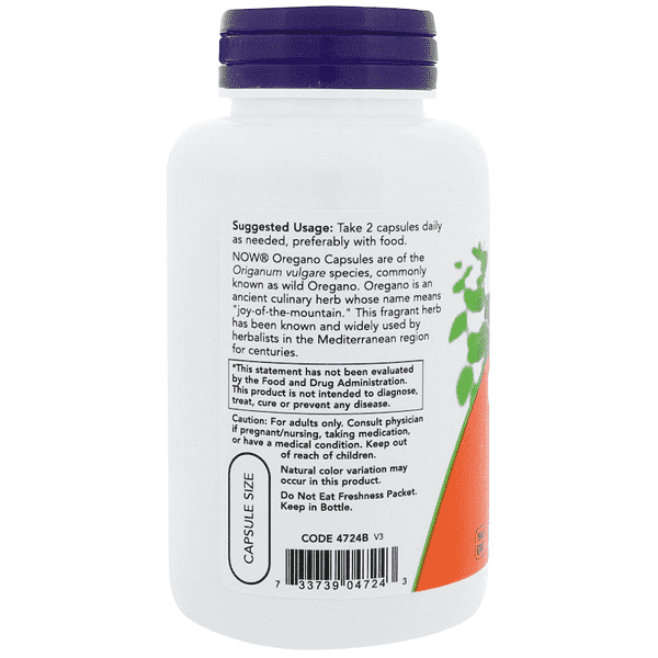 Now Foods Oregano 450mg 100 Veggie Caps