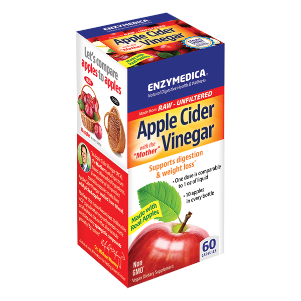 Enzymedica Apple Cider Vinegar 60 Caps