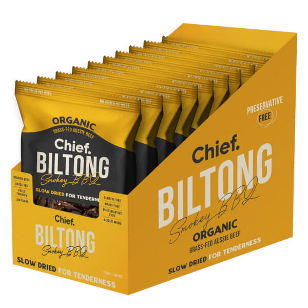 Chief Biltong 30g x12 + FREE Chief Sampler  ( sampler dated OCT 2025 )