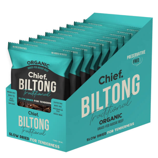 Chief Biltong 30g x12 + FREE Chief Sampler  ( sampler dated OCT 2025 )