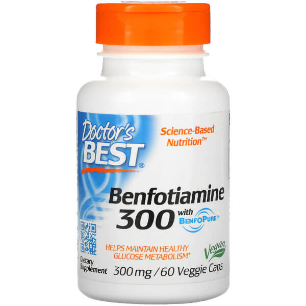 Doctor's Best Benfotiamine 300mg 60 Caps