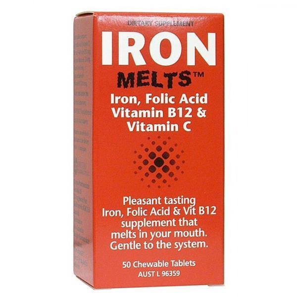 Douglas Iron Melts 50 tabs - Supplements.co.nz