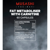Musashi Fat Metaboliser with Carnitine 60 Caps