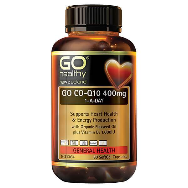 Go Healthy Go CO-Q10 1-A Day 400mg 60 Softgels