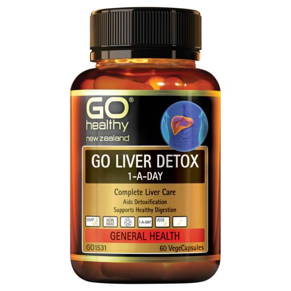 Go Healthy Go Liver Detox 1-A-Day 60 Veggie Capsules