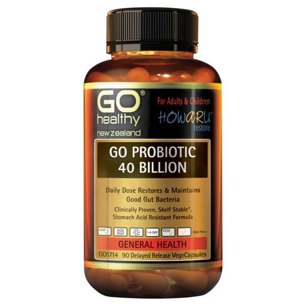 Go Healthy Go Probiotic 40 Billion 90 Veggie Caps