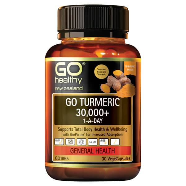 Go Healthy Go Turmeric 30,000+ 1-A-Day 30 Caps