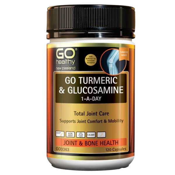 Go Healthy Go Turmeric & Glucosamine 1-A-Day 120 Caps