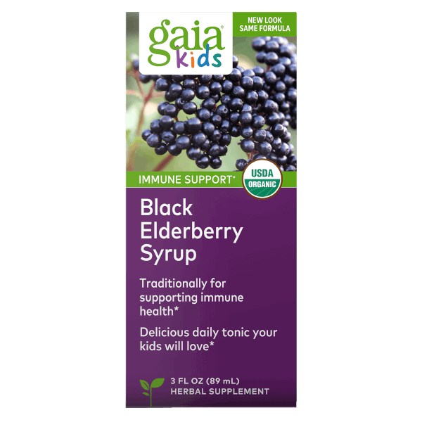Gaia Herbs GaiaKids Black Elderberry Syrup 89ml