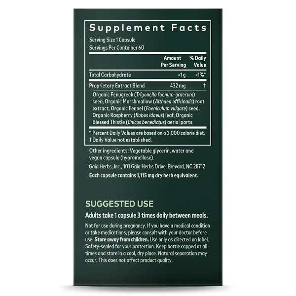 Gaia Herbs Lactation Support 60 Caps