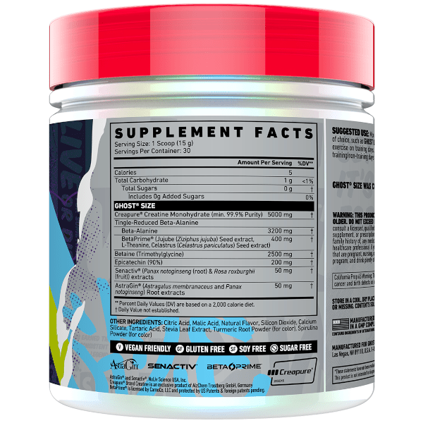 Ghost Size V3 30 Serves