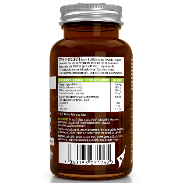 Igennus Pure And Essential Vegan Omega 3 And Astaxanthin 60 Caps Vitamins Nz Vitamins Minerals