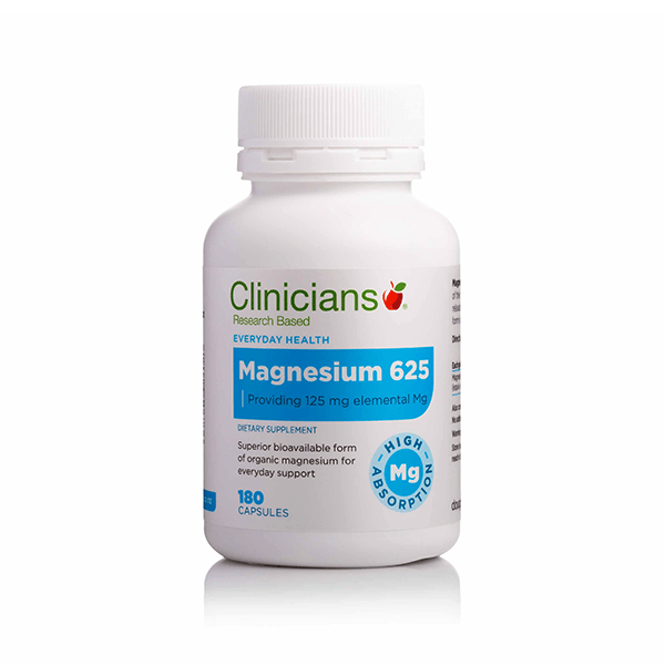 Clinicians Magnesium 625 180 Capsules