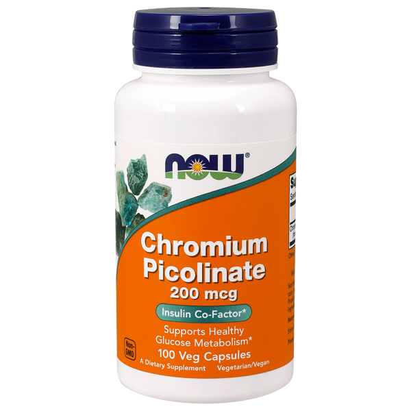 Now Foods Chromium Picolinate 200mcg 100 Caps