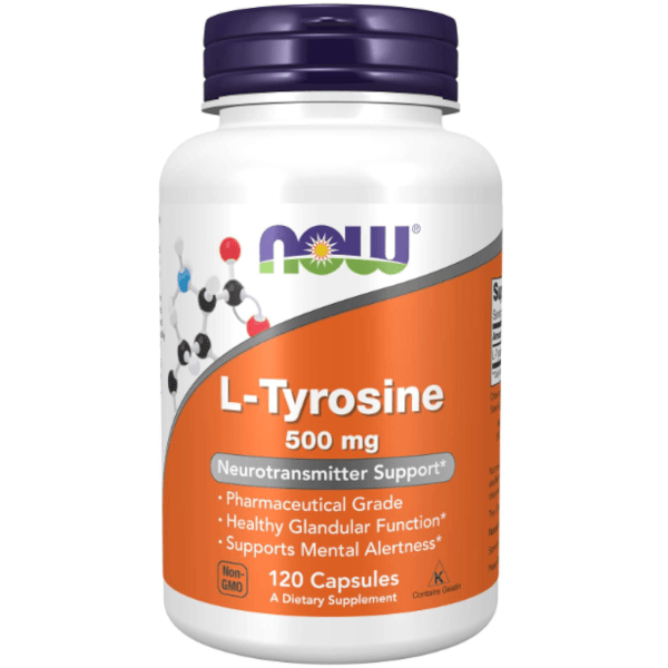 Now Foods L-Tyrosine 500mg 120 Caps