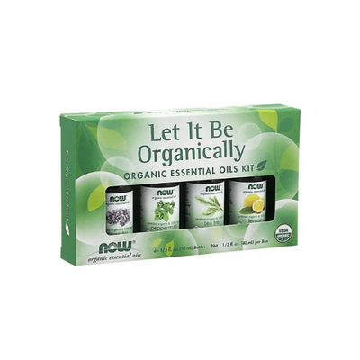 Now Foods Let it Be Organically Organic Essential Oils Kit 4x10ml