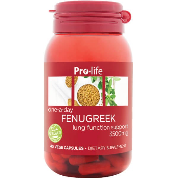Prolife Fenugreek 3500mg 45 Caps Vitamins NZ, Vitamins, Minerals and