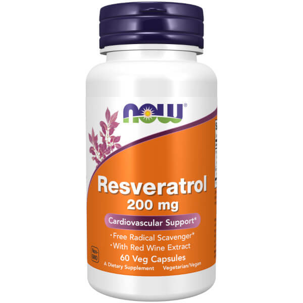 Now Foods Resveratrol 200mg 60 Caps
