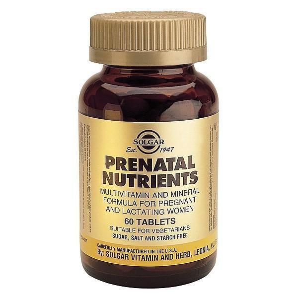 Solgar Prenatal Nutrients 60 Tabs-Physical Product-Solgar-Supplements.co.nz