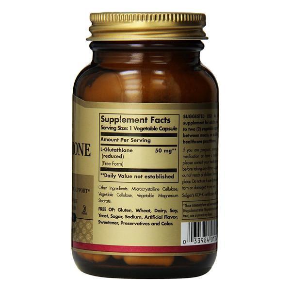 Solgar Reduced L-Glutathione 50mg - 30 Vegetable Capsules-Physical Product-Solgar-Supplements.co.nz