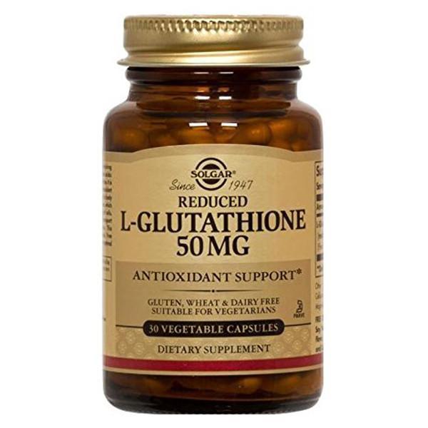 Solgar Reduced L-Glutathione 50mg - 30 Vegetable Capsules-Physical Product-Solgar-Supplements.co.nz