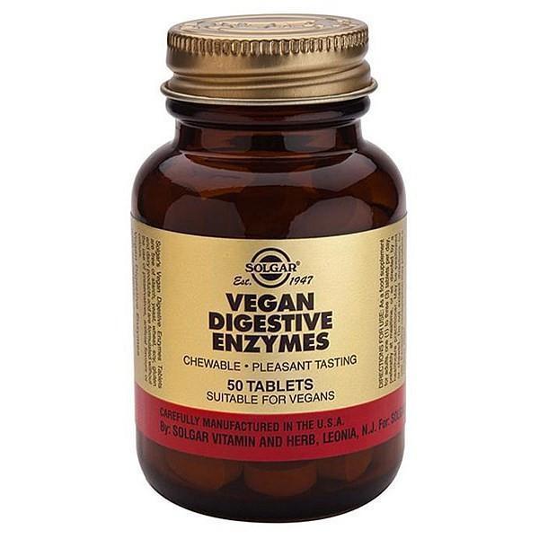 Solgar Vegan Digestive Enzymes 50 Tablets-Physical Product-Solgar-Supplements.co.nz