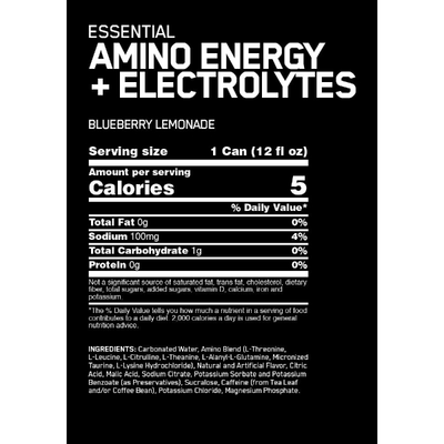 Optimum Nutrition Amino Energy + Electrolytes Sparkling 355ml x12