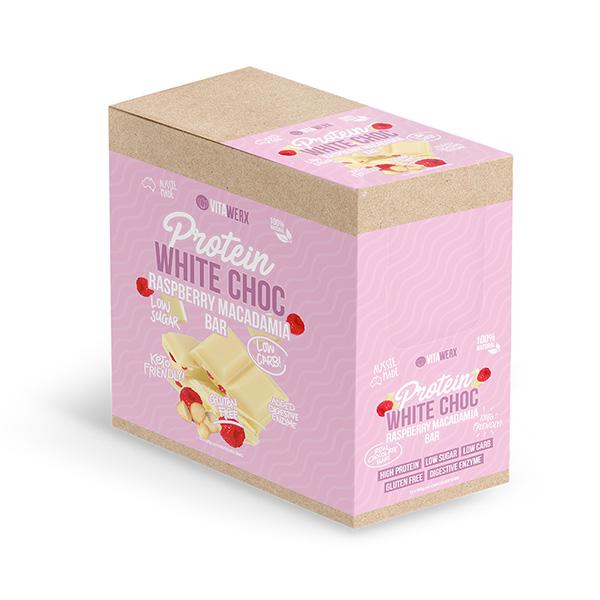 Vitawerx White Choc Bar 100g Box of 12