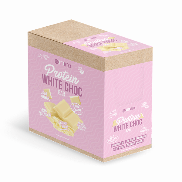 Vitawerx White Choc Bar 100g Box of 12