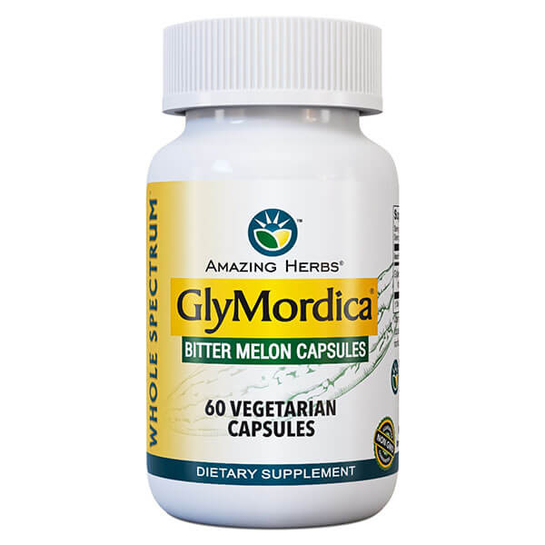 Amazing Herbs GlyMordica Bitter Melon 60 Capsules