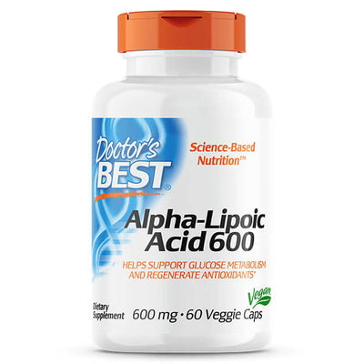 Doctor's Best Alpha-Lipoic Acid 600mg 60 Vegecaps (September 2024 Expiry)