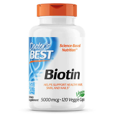 Doctor's Best Biotin 5000mcg 120 Vegecaps
