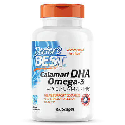 Doctor's Best Calamari DHA Omega-3 180 Softgels