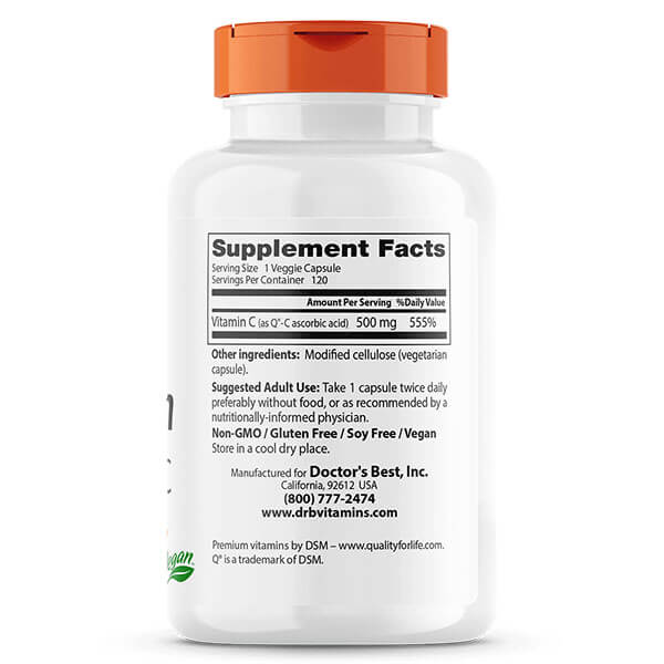 Doctor's Best Vitamin C with Q-C 120 Caps