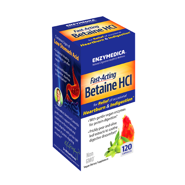 Enzymedica Betaine HCl 120 Caps