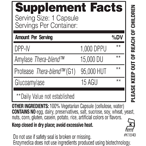 Enzymedica GlutenEase 60 Caps