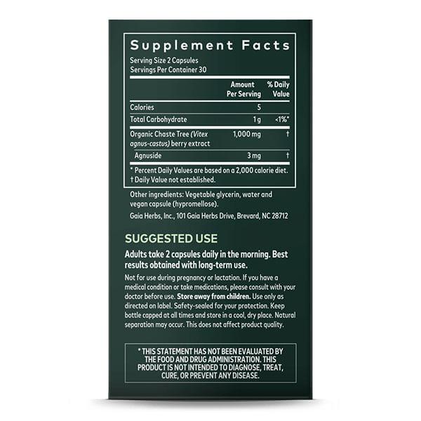 Gaia Herbs Vitex Berry 60 Caps