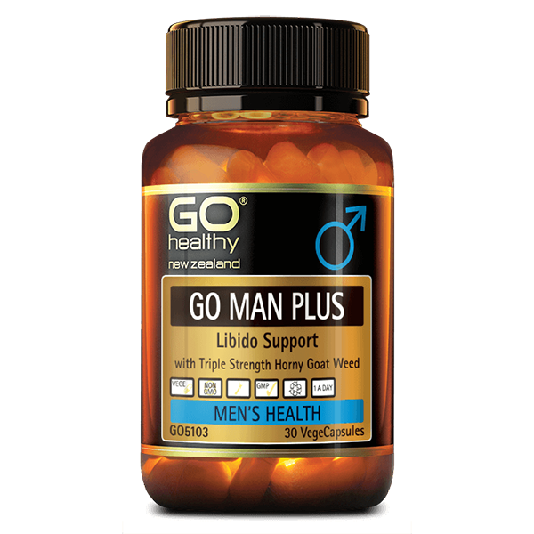 Go Healthy Go Man Plus Libido Support 30 Caps - Supplements.co.nz