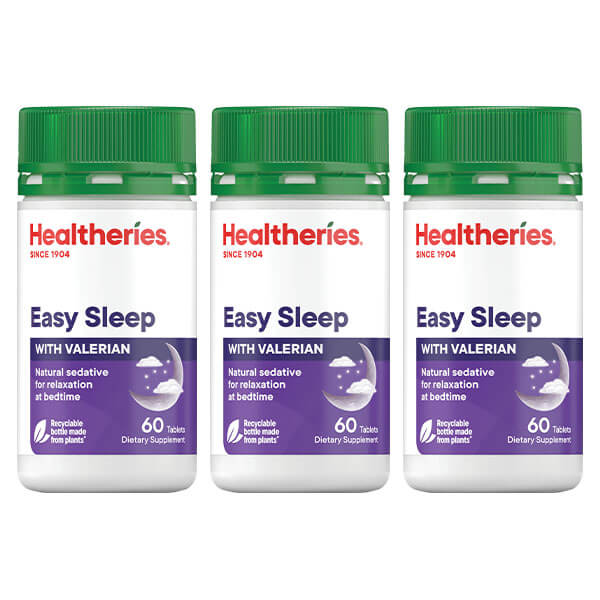 Healtheries Easy Sleep 60 Tablets x3 (3x Bottles)