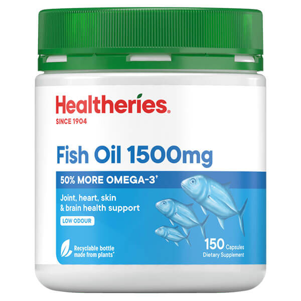 Healtheries Fish Oil 1500mg 150 Capsules