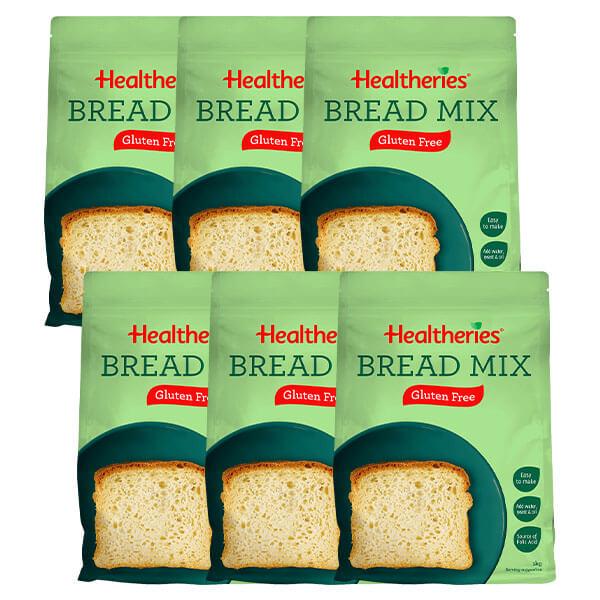Healtheries Gluten Free Bread Mix x6 (6x Packages)