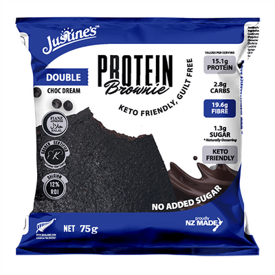 Justine's Protein Brownies (Double Choc Dream) 75g x12
