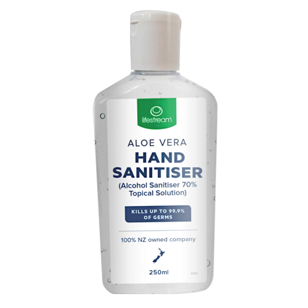 Lifestream Hand Sanitiser with Aloe Vera Gel 250ml