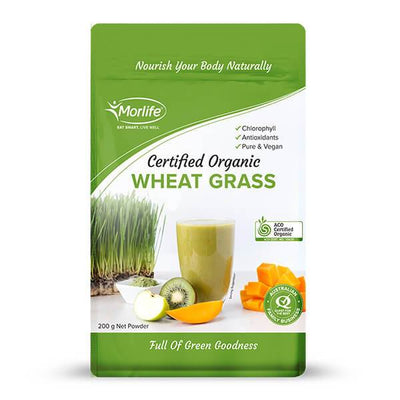Morlife Certified Organic Wheat Grass 200g