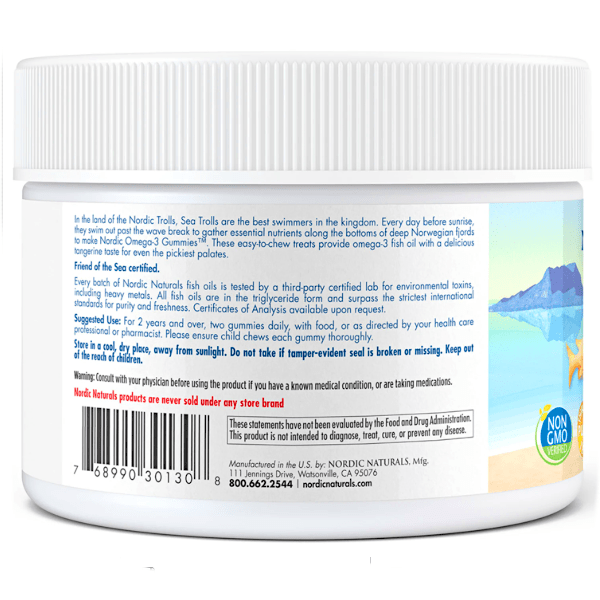 Nordic Naturals Nordic Omega-3 60 Gummies