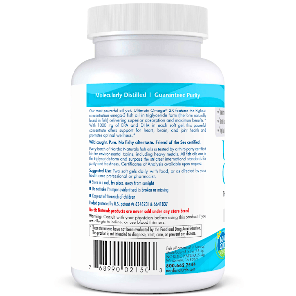 Nordic Naturals Ultimate Omega 2X 60 Softgels
