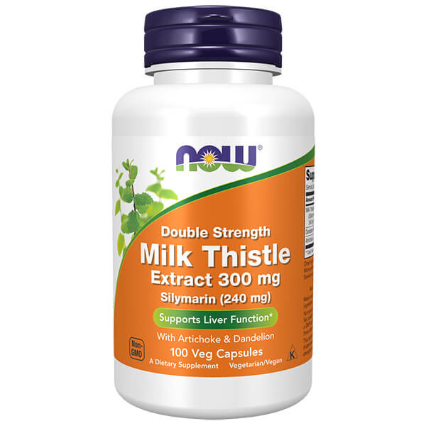 Now Foods Double Strength Milk Thistle 300mg 100 Caps