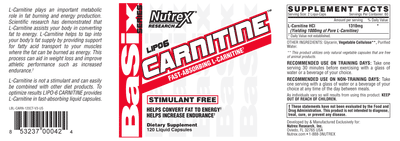 Nutrex Lipo-6 Carnitine 120 Caps - Supplements.co.nz
