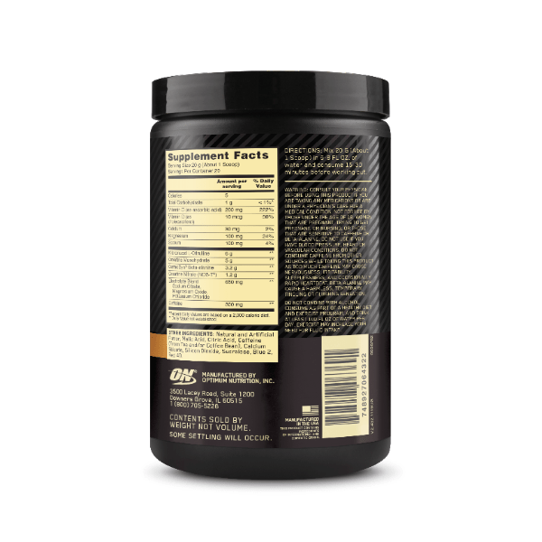 Optimum Nutrition Gold Standard Pre Advanced 20 Serves