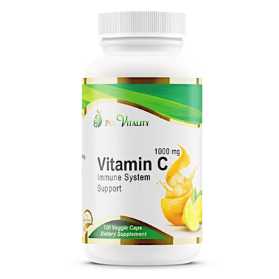 Pure Vitality Vitamin C 1000mg 120 Caps